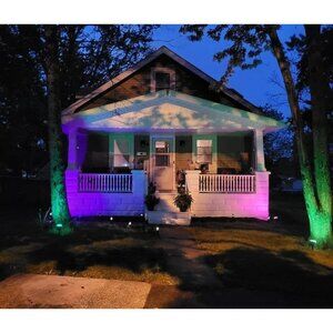 4 Pack Solar Lights Outdoor, Solar Spot Lights Outdoor, 7 Multicolored Solar